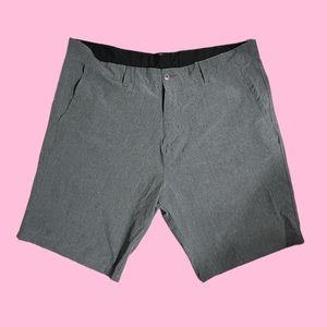 Mens Burnside Water Resistant Gray Hybrid Shorts Size 40